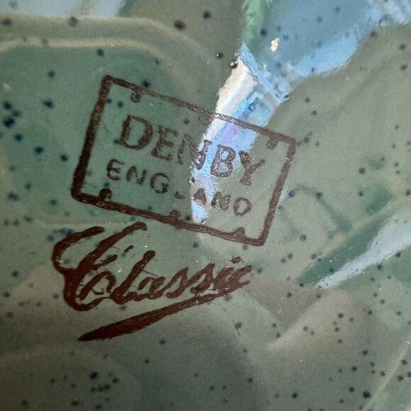 Denby Harlequin tea pot with lid - Picture 3 of 3